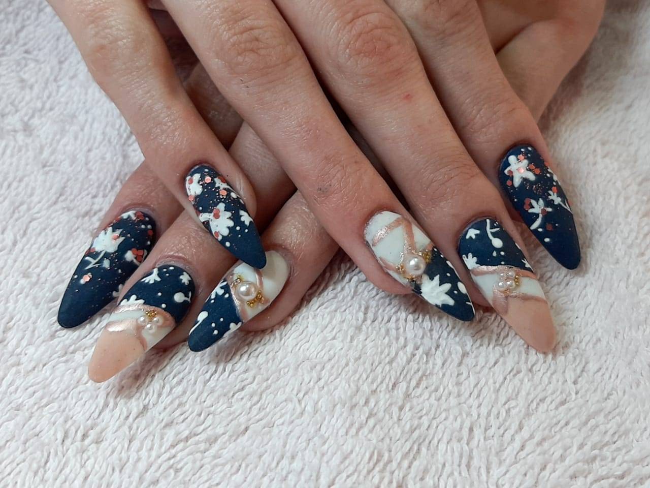 easy nail design for beginners step by step flower