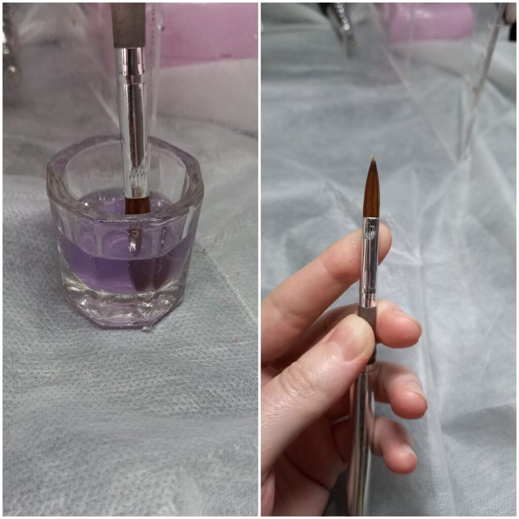 How to clean your acrylic nail brushes and keep them from getting ...